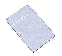 Electric Guitar Pickguard, Tremolo Cavity Cover Backplate for Modern Style Electric Guitar (White)