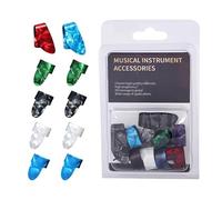Electric Guitar Picks - 10 Pieces Reusable Non-Slip Finger Protectors | Finger Covers with Guitar Picks - For Ukulele Banjo Home Studio Guitarist Beginner Lovers