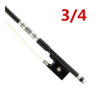 Electric Guitar Pickup 1/8 1/4 1/2 3/4 4/4 Size Violin Bow Black Carbon Fiber Bow Horse Hair Accessories(C)