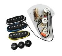 Electric Guitar Pickup Ainico5 Single Coil 250K Wiring Harness(Black)