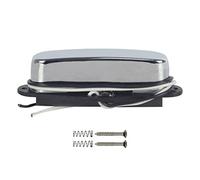 Electric Guitar Pickup Closed Neck Pickup Ceramic Magnet Gold/chrome Plated/black Option Suitable For TL Electric guitar pickup (Color : Chrome)