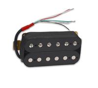Electric Guitar Pickup Coil Spliting Pickup Humbucker Dual Coill Pickup 4 Conduct Cable N-7.5K/B-15K Output Black(Neck)