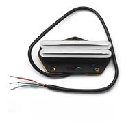 Electric Guitar Pickup Dual Coil Bridge Pickup Dual Rail Pickup for Electric Guitar(White)