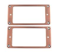 Electric Guitar Pickup Mounting Ring, Easy to Install Zinc Alloy Electric Guitar Pickup Frame 2 X 2mm, Good Sound Transmission, 2Pcs, Tight Fit for (Red Copper)