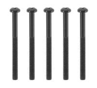 Electric Guitar Pickup Screws Black Steel 3x34mm 5pcs | Dual-coil Adjustment, Pickguard Mounting Use, Compact Replacement Set for Bass Parts