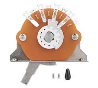 Electric Guitar Pickup Selector Switch | 5 Way / 3 Way Replacement Switch with Smooth Action | Zinc Alloy Selector Switch for Tone Control & Easy Installation (Five-stage sector switch color cap