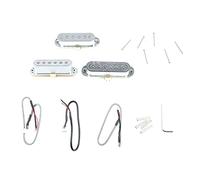 Electric Guitar Pickup Set 3 Pcs, Single Coil Passive Design, Silver 48mm 50mm 52mm - Low Noise, High Shielding Performance, Ideal Replacement Parts