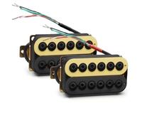 Electric Guitar Pickup Set Adjustable Metal Double Coil Electric Guitar Pickups Humbucker Guitar Accessories Various Colors(L)