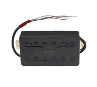 Electric Guitar Pickup Set Brass Cover Electric Guitar Pickup Coil Spliting Pickup Humbucker Dual Coill Pickup N7.5K/B15K Output Black/Chrome(C)