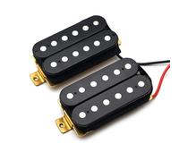 Electric Guitar Pickup Set Electric Guitar Pickup Wiring Harness Prewired 5-way Converter 2T1V Multi Type Pickup For ST Electric Guitar Black-White(HH Black)