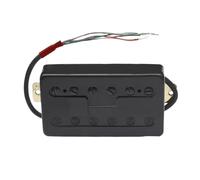 Electric Guitar Pickup Set H Style Brass Cover Electric Guitar Pickup Coil Spliting Pickup Humbucker Dual Coill N7.5K/B15K Output Black/Chrome(C)