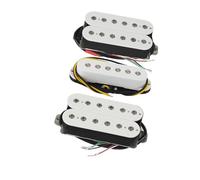 electric guitar pickup set White 3pcs Double Coil Humbucker Pickups Single Coil Pickups Ceramic Magnet For HSH Electric Guitar Guitar