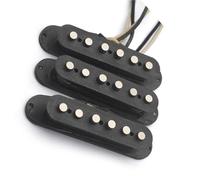Electric guitar pickup single coil staggered magnetic column pickup fiber cardboard wire clip with shell for ST/SQ electric guitar Electric Guitar Instrument Pickups(Three piece set)