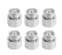 Electric Guitar Pickup Switch Knob Guitar Switch Tip, 5 Way Round, Retro Plastic Silver, Set of 6PCS, for Electric Guitar Parts Replacement and Upgrade