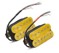 Electric Guitar Pickup Yellow 6 String Electric Guitar Humbucking Pickup Adjustable Screw Guitar Coil Split Pickup
