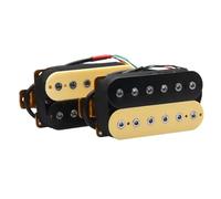 Electric Guitar Pickups 6 String Electric Guitar Pickups Humbucker Dual In Line Adjustable Hex Screw Pickup Cream/Black(B)