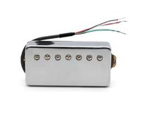 Electric Guitar Pickups 7-String Guitar Brass Cover Humbucker Slotted Screw 8.5K/14K Coil Splitting Pickup For LP Electric Guitar(Bridge B)