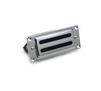 Electric Guitar Pickups Applicable To Mini LP Electric Guitar Double Coil 68X29MM Small Double Double Block Pickup Metal Frame Chrome(Bridge)
