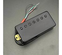Electric Guitar Pickups Brass Cover Humbucker Slotted Screw 8.5K/14K Coil Splitting Pickup For LP 7-String Electric Guitar Gold(Neck A)