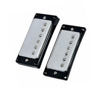 Electric Guitar Pickups Electric Guitar Pickup Adjustable Screw Double Coil Pickup Silver-faced Black Frame Guitar Instrument Accessories