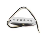 Electric Guitar Pickups For ST Guitar Bridge Pickup Imitate TL Bridge Pickup Sound With Stagger Pole Black Base Alnico V Magnet(White)