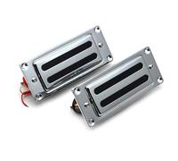 Electric Guitar Pickups Mini LP Electric Guitar Double Coil 68X29MM Small Double Pickup Double Block Pickup Metal Frame Chrome