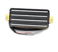 Electric Guitar Pickups Set Hot Rail 2-Dual Blade Electric Guitar 18K High Output Track Type Four Coil Humbucker Pickup Multi Color(Black 3)
