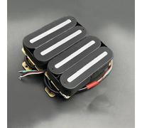 Electric Guitar Pickups Super Power Dual Hot Rail Electric Guitar Humbucker Pickup N-10K/B-16K Double Coil Pickup Coil Splitting Ceramic Pickup(B+N)