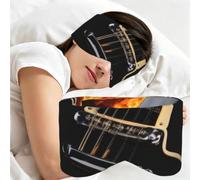 Electric Guitar Print Adults Sleeping Eye Mask Soft Breathable Versatile Blindfold Daily Travel