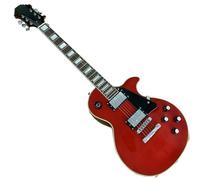 Electric Guitar Red Solid Wood Body Electric Guitar One Piece