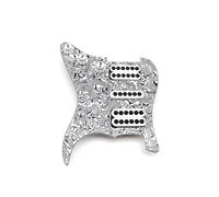 Electric Guitar Replacement Parts HSH SSH HH SSS Loaded Prewired Pickguard Black And White Zebra Color(1set HSH Zebra)