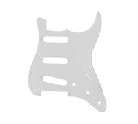 electric Guitar Replacement Pickguard 11 Hole Metal Aluminum Anodized Modern SSS Pickguard Plate Anti-Scratch Plate For ST/FD Electric Guitar(Silver)