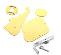 electric Guitar Replacement Pickguard 12set For LP Electric Guitar Pickguard Plate Pickguard/Cavity/Switch Covers With Bracket Black/White Guitar Parts(Yellow)