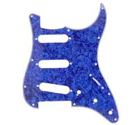 electric Guitar Replacement Pickguard 1pc 3 Ply 11 Holes Guitar Pickguard For ST Perfect Replacement PVC Celluloid Electric Guitar Accessories(Dark Blue)