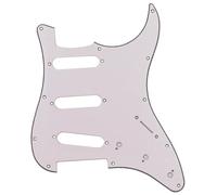 electric Guitar Replacement Pickguard 1pc 3 Ply 11 Holes Guitar Pickguard For ST Perfect Replacement PVC Celluloid Electric Guitar Accessories(White)