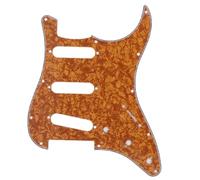 electric Guitar Replacement Pickguard 1pc 3 Ply 11 Holes Guitar Pickguard For ST Perfect Replacement PVC Celluloid Electric Guitar Accessories(Brown)