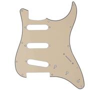 electric Guitar Replacement Pickguard 1pc 3 Ply 11 Holes Guitar Pickguard For ST Perfect Replacement PVC Celluloid Electric Guitar Accessories(Gream)