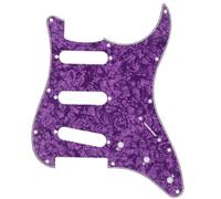 electric Guitar Replacement Pickguard 1pc 3 Ply 11 Holes Guitar Pickguard For ST Perfect Replacement PVC Celluloid Electric Guitar Accessories(Purple)