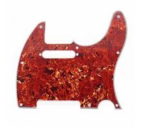 electric Guitar Replacement Pickguard 1pcs Guitar 3 Ply Pickguard 8 Hole 10 Hole With Screw For TL Electric Guitar 12 Coloer Lastic Material(Red)