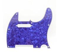 electric Guitar Replacement Pickguard 1pcs TL Style Guitar 3 Ply Pickguard 8/10 Hole With Screw For TL Electric Guitar 12 Coloer(Blue)