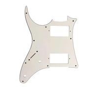 electric Guitar Replacement Pickguard 5pcs Electric Guitar Parts For Left Handed Guitar Pickguard Pickup Scratch Plate(3 White)