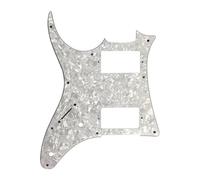 electric Guitar Replacement Pickguard 5pcs Electric Guitar Parts For Left Handed Guitar Pickguard Pickup Scratch Plate(4White)
