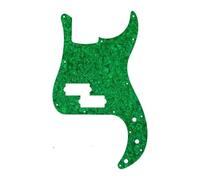 electric Guitar Replacement Pickguard Electric Guitar - For Fd Standard P Bass Guitar Pickguard Scratch Plate Flame Pattern(Green)