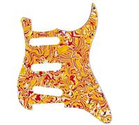 electric Guitar Replacement Pickguard SSS Pickguard Three Single Front Cover Panel ST Standard Electric Guitar Pickguard Four Layers(Shell3)