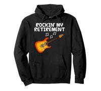 Electric Guitar, Rockin' My Retirement, Retired Guitarist Pullover Hoodie