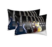 electric guitar Satin Pillowcase for Hair and Skin Standard Size 76 x 51 cm with Hidden Zipper Pillow Case for Sleeping Wrinkle-Free Silk Pillowcases Smooth Cooling Pillow Cover
