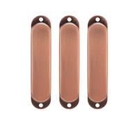 Electric Guitar Single Coil Pickup Covers, Premium Copper 3Pcs Set for Noise Reduction and Enhanced Sound Quality in Electric Guitars (Dark Copper Plating)