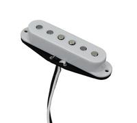 Electric Guitar Single Coil Pickup Set 1PCS Alnico 5 Guitar Single Coil Pickup 52mm Staggered Pole Pieces Electric Guitar Pickup(Neck White)