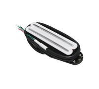 Electric Guitar Single Coil Pickup Set 1pcs Alnico 5 Hot Dual Rails Humbucker Pickup Single Coil Black White Yellow Color For ST SQ Electric Guitar Parts(White 9.0K)