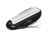 Electric Guitar Single Coil Pickup Set 1PCS Ceramic Dual Rail Pickup 4-Wires ST Guitar Mini Humbucker Pickup White(9-10K)